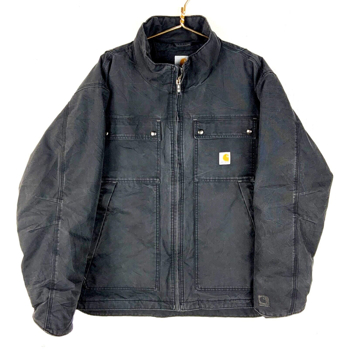 Carhartt Quick Duck Jefferson Jacket 2XL Black Workwear Full Zip Graphic Tee – Bold Style · Perfect For Daily Wear