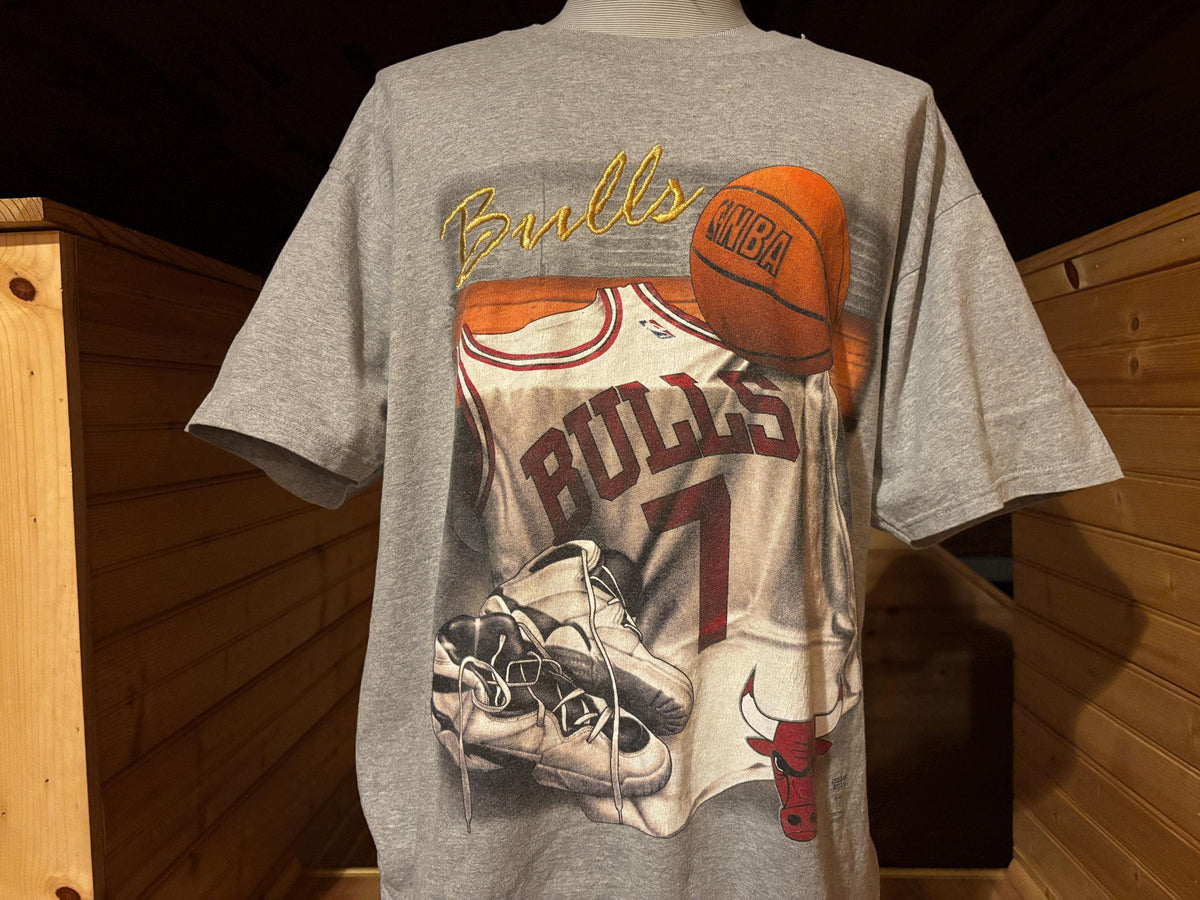 Vintage 90s Chicago Bulls Basketball NBA Embroidered Tshirt XL Graphic Tee – Warm & Stylish · Trending Graphic Apparel