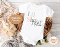 Lil Sister Custom Name Bodysuit Gift for Baby New Baby Gift Gift for Sister New Big Sister Gift Custom Name Baby Bodysuit Personalized Graphic Tee – Bold Style · Must-Have Style