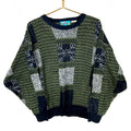 Vintage Grandpa Knit Crewneck Sweater Medium Green Pattern 90s Graphic Tee – Feel-Good Design · Trending Graphic Apparel