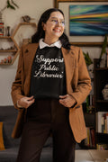 Support Public Library Sweatshirt with Stars Gift for Librarian or Bookworm Who Loves Reading Read Banned Books Aeshetic Shirt for Reader Sweatshirt – Easygoing Wear · Top Pick For Any Outfit