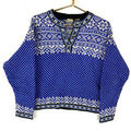 LLBean Knit Sweater Womens Small Blue Henley Snowflake Henley Graphic Tee – Fan Favorite · Must-Have Style