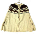 Vintage Grandma Knit Poncho Cape Wool Sweater Womens Large Beige Western 70s 80s Graphic Tee – Easygoing Wear · Must-Have Style