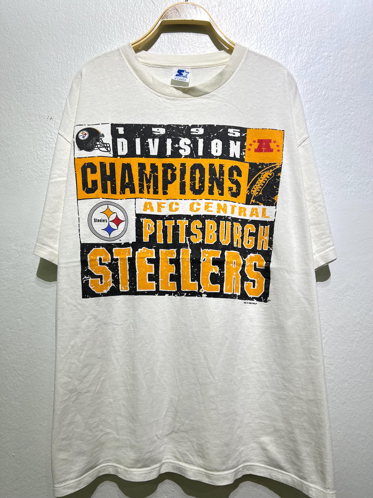 Vintage 1995 Pittsburgh Steelers AFC Central Division Champions NFL Football Team T Shirt Graphic Tee – Cozy Vibes · Must-Have Style