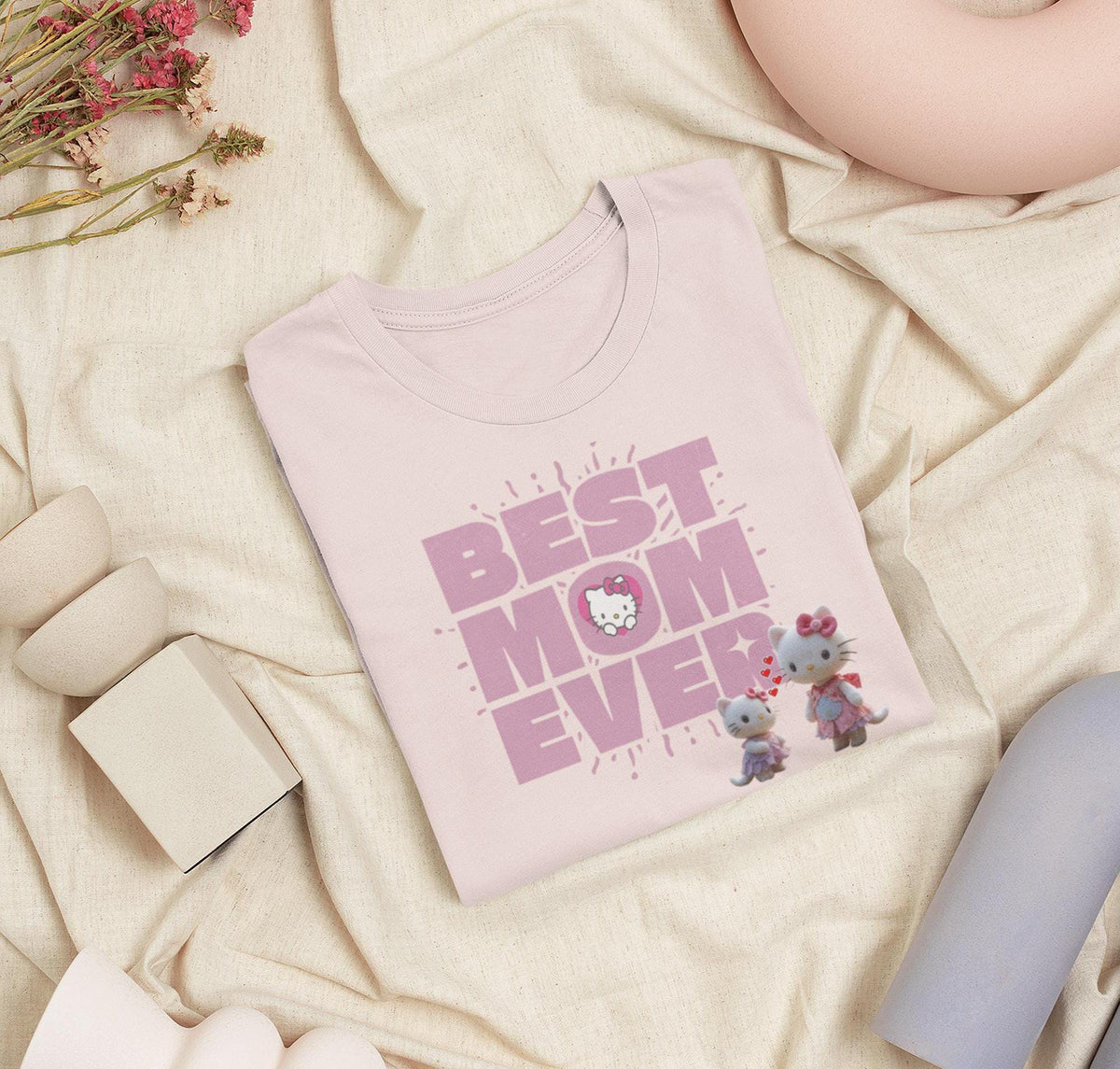 Happy Mother39s Day Hello Kitty Shirt Best Mom Ever Design Free US Shipping Cute Family Gift Graphic Tee – Warm & Stylish · Top Pick For Any Outfit