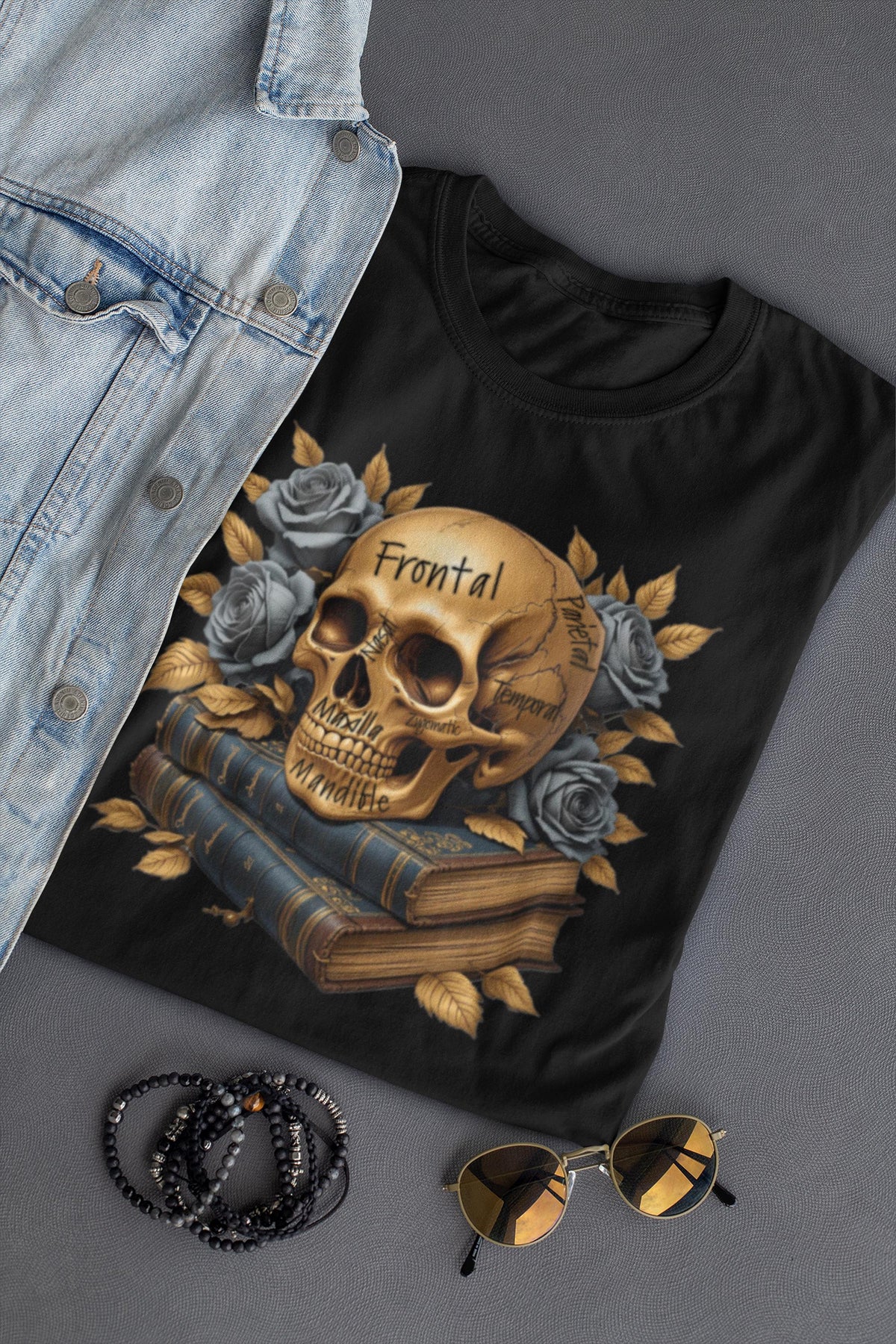 Human Skull Diagram T Shirt Free US Shipping Dark Academia Anatomy Art Vintage Medical Gift XS 4XL Graphic Tee – Feel-Good Design · Perfect For Daily Wear