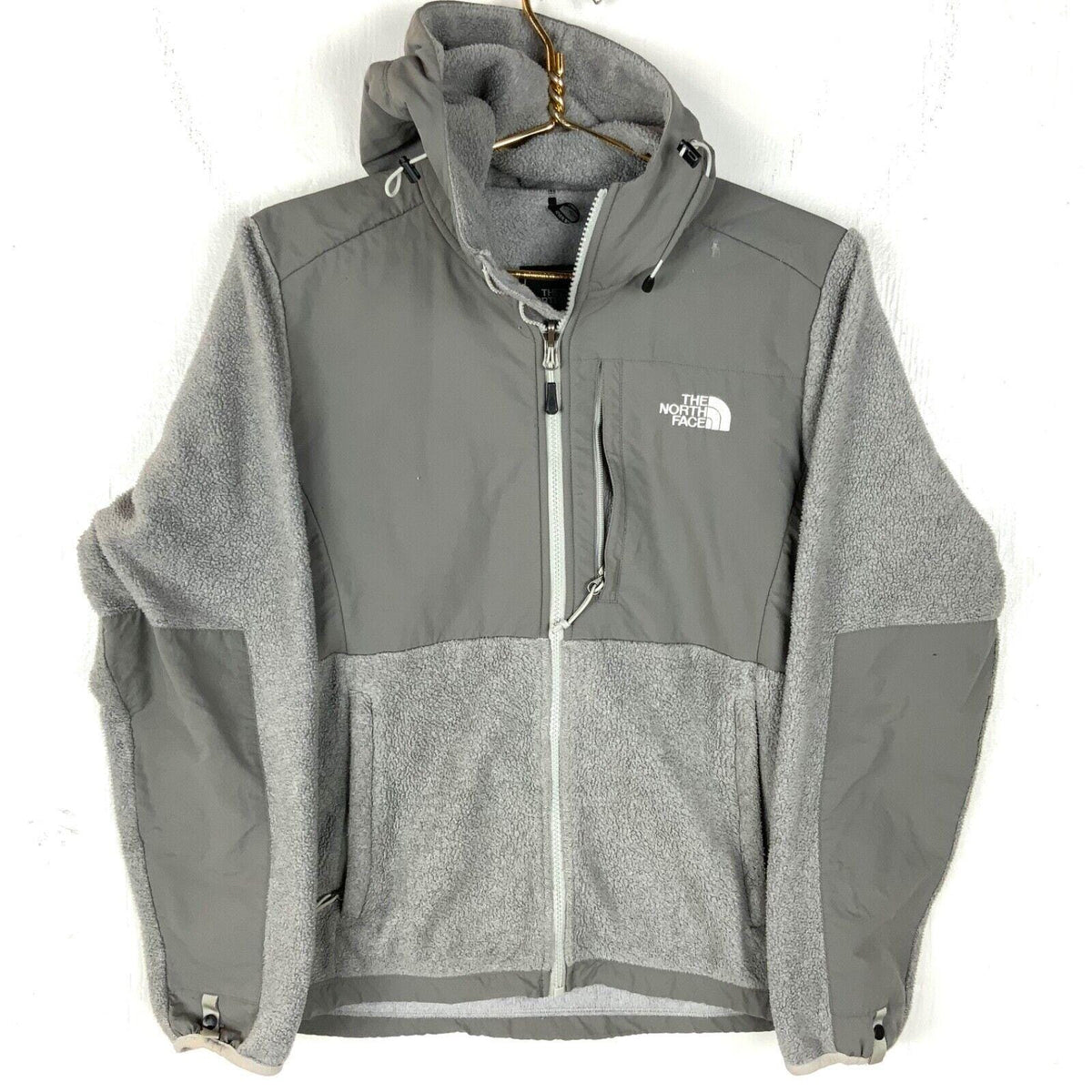 The North Face Hooded Denali Fleece Womens Sweater Jacket Size Medium Gray Graphic Tee – Cozy Vibes · Perfect For Daily Wear