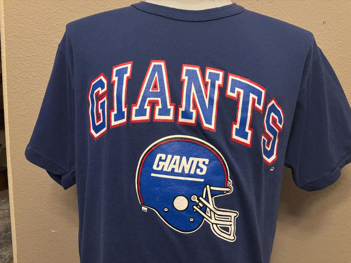 Vintage 80s NFL New York Giants Football Helmet Tshirt XL Graphic Tee – Warm & Stylish · Great Gift For Fans