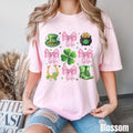Coquette St Patrick39s Day Shirt Pink Bows Coquette Shamrock Shirt Girly St Patty39s Day Shirt St Paddy39s Day Shirt Graphic Tee – Warm & Stylish · Great Gift For Fans