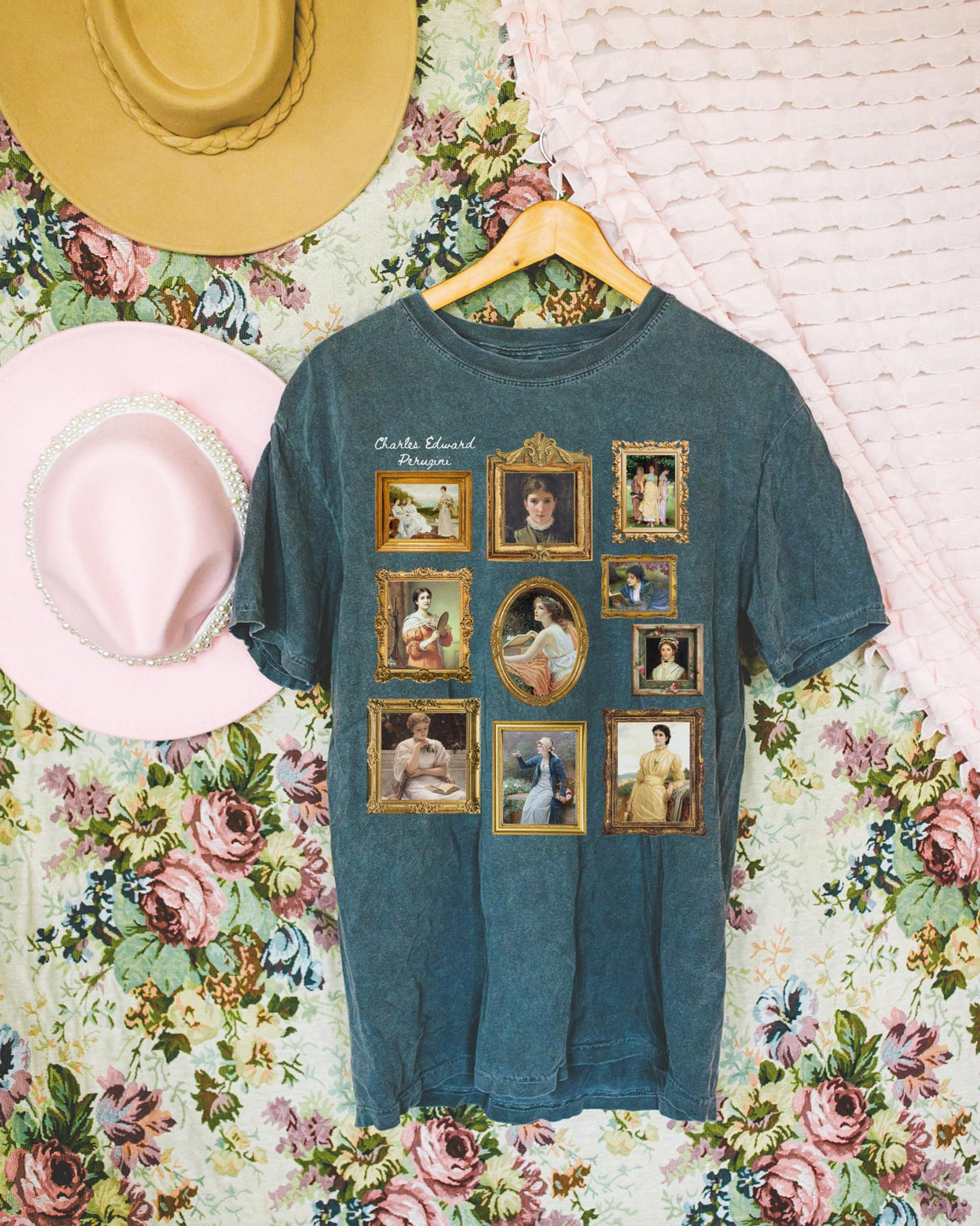 Charles Edward Perugini Romantic and Victorian Art History Famous Paintings PreRaphaelite European Art Movement Humanites Major TShirt Graphic Tee – Easygoing Wear · Perfect For Daily Wear