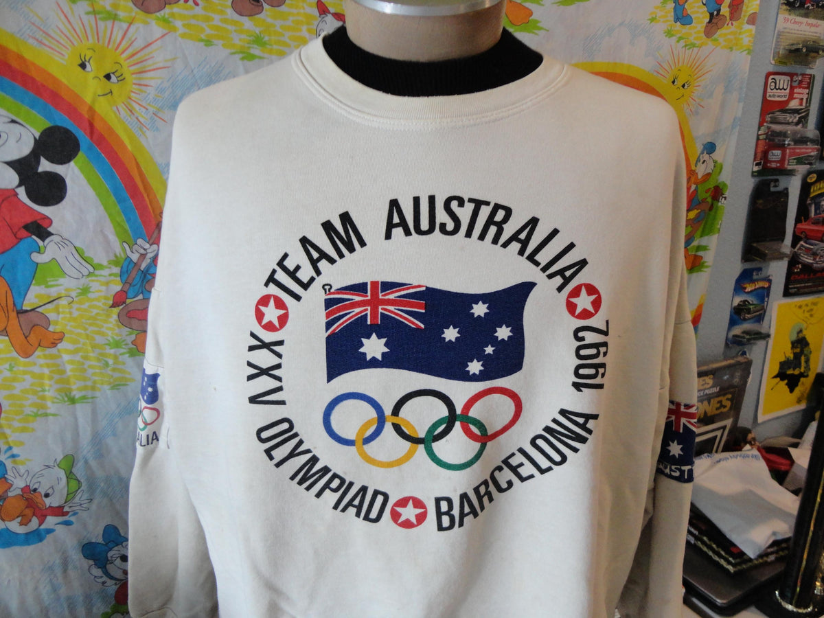 Vintage 9039s Team Australia 1992 Olympics Barcelona Sweatshirt Size XXL RARE Sweatshirt – Cozy Vibes · Must-Have Style