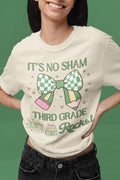 St Patricks Day Teacher Shirt Third Grade Rocks Funny Saying Teaching Assistant TShirt for Teaching Assistant Elementary Education Major Graphic Tee – Cozy Vibes · Great Gift For Fans
