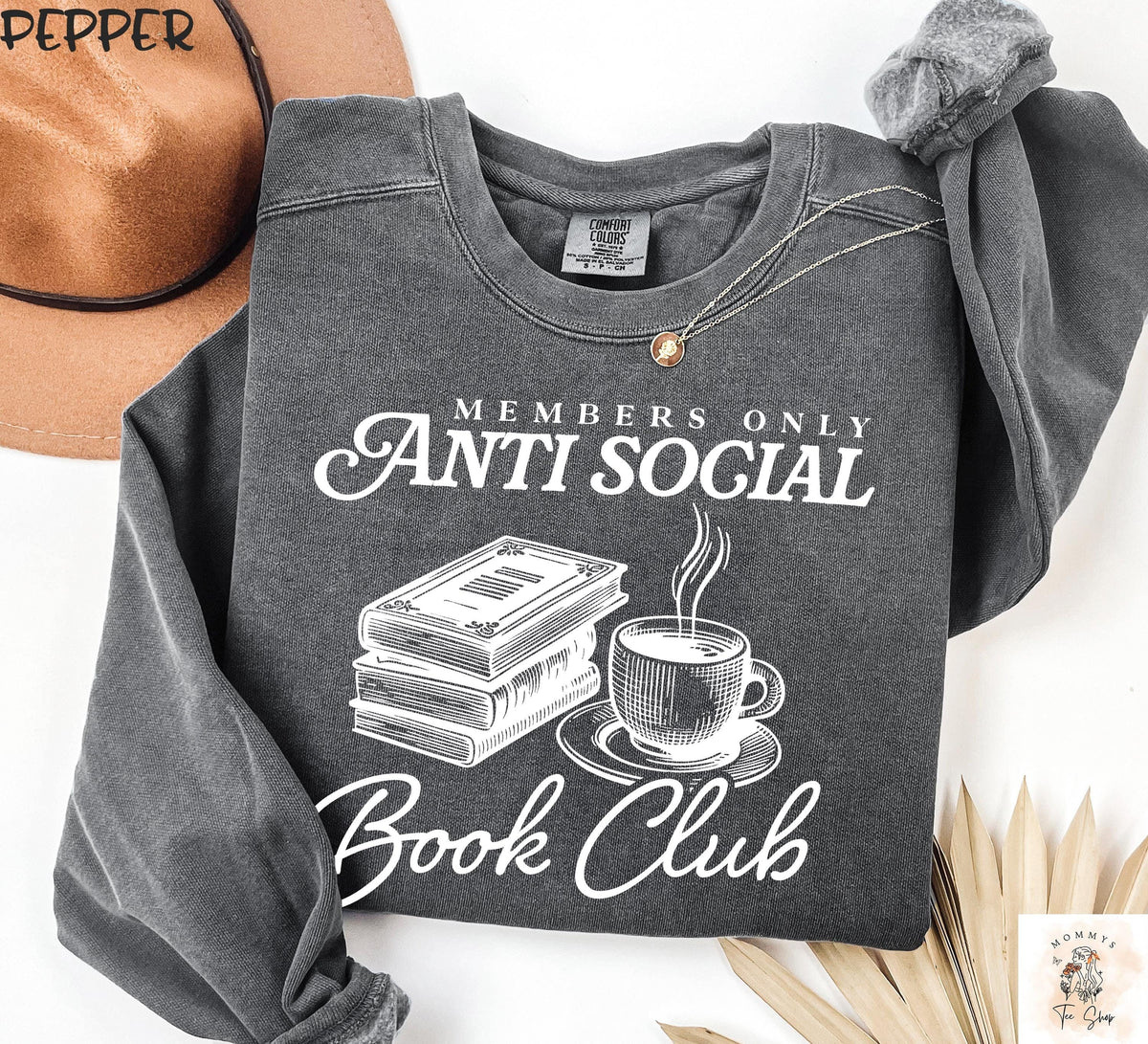 Anti Social Book Club Sweatshirt Book Club Crewneck Bookish Sweater Romance Reader Tshirt Book Worm Librarian Sweatshirt Sweatshirt – Feel-Good Design · Must-Have Style