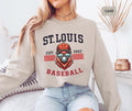 St Louis Baseball Sweatshirt Unisex Crewneck Cardinal Sport Apparel St Louis Fan Baseball Team Gift Sports Lover Sweatshirt Sweatshirt – Feel-Good Design · Perfect For Daily Wear