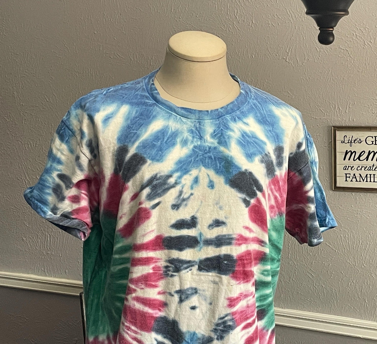 Vintage 90s Blank Tie dye Tshirt size XL Graphic Tee – Warm & Stylish · Must-Have Style