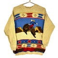 Vintage Grandma Knit Sweater Womens Small Beige Crewneck Horse Western 90s Graphic Tee – Cozy Vibes · Top Pick For Any Outfit