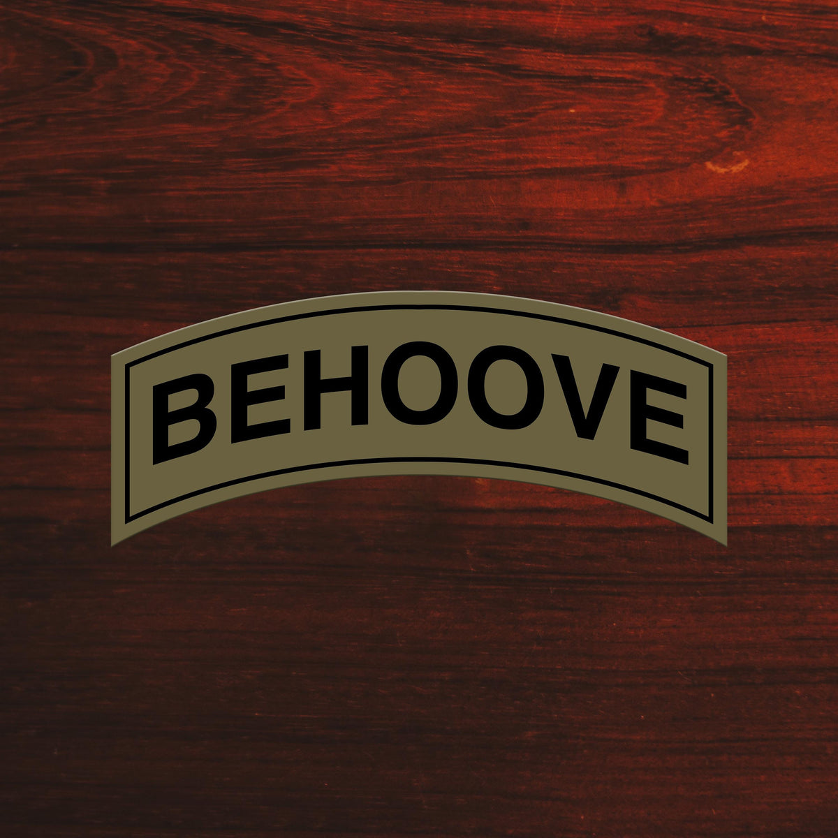 Behoove Military Tab Sticker Military Humor Sticker Military Sticker Army Tab Sticker Graphic Tee – Fan Favorite · High-Quality Print