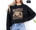 Vintage Nashville Sweatshirt Retro Music City Jumper Nashville Tennessee Pullover Nashville Souvenir Apparel Music Lover Gift Nashville Sweatshirt – Bold Style · Great Gift For Fans