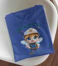Cute Engineer Bee T Shirt Anime Style Blueprint Design STEM Gift Engineering Character Kawaii Construction Worker Free Shipping Graphic Tee – Everyday Comfort · Great Gift For Fans