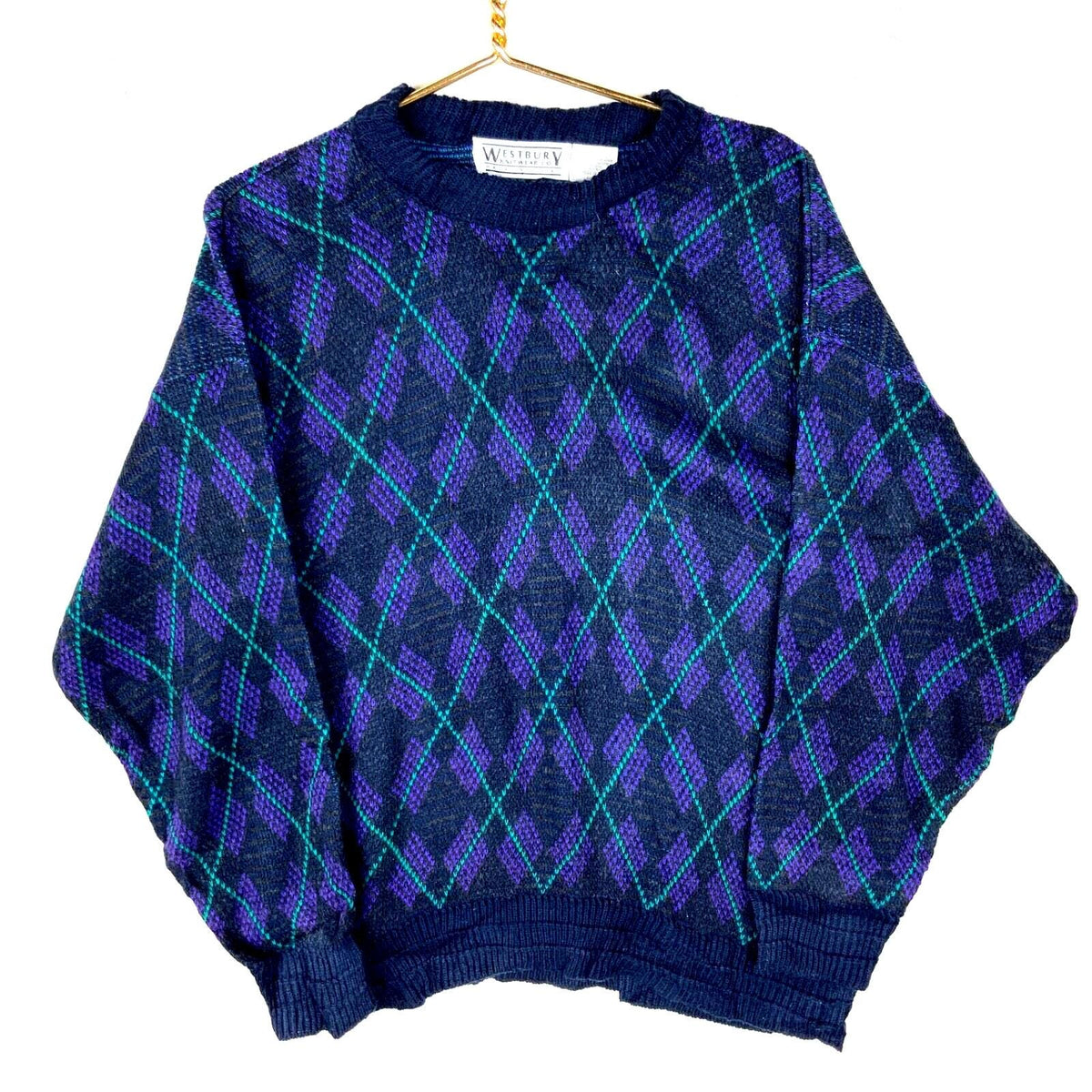 Vintage Grandpa Knit Sweater Medium Blue Crewneck Argyle 90s Graphic Tee – Premium Graphic · Trending Graphic Apparel