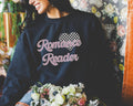 Romance Reader Sweatshirt with Checkered Heart Cute 90s Aesthetic Book Lover Gift Idea for Bookworm or Librarian Who Loves Romance Novels Sweatshirt – Feel-Good Design · Top Pick For Any Outfit