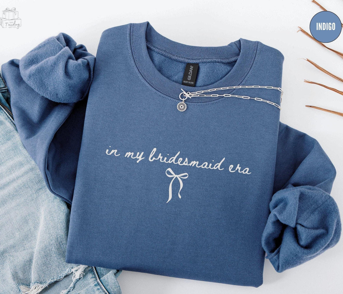 In My Bridesmaid Era Sweatshirt Bridesmaid Proposal Gift Maid of Honor Sweater Getting Ready Bridal Party Crewneck Bachelorette Shirts Sweatshirt – Soft Feel · Must-Have Style