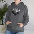 Wolf Hoodie Sleeve and Back Print Paws Adventure Outdoors Sweatshirt Animals Lovers Hiking Camping Apparel Nature Lovers Gifts Hoodie – Soft Feel · High-Quality Print