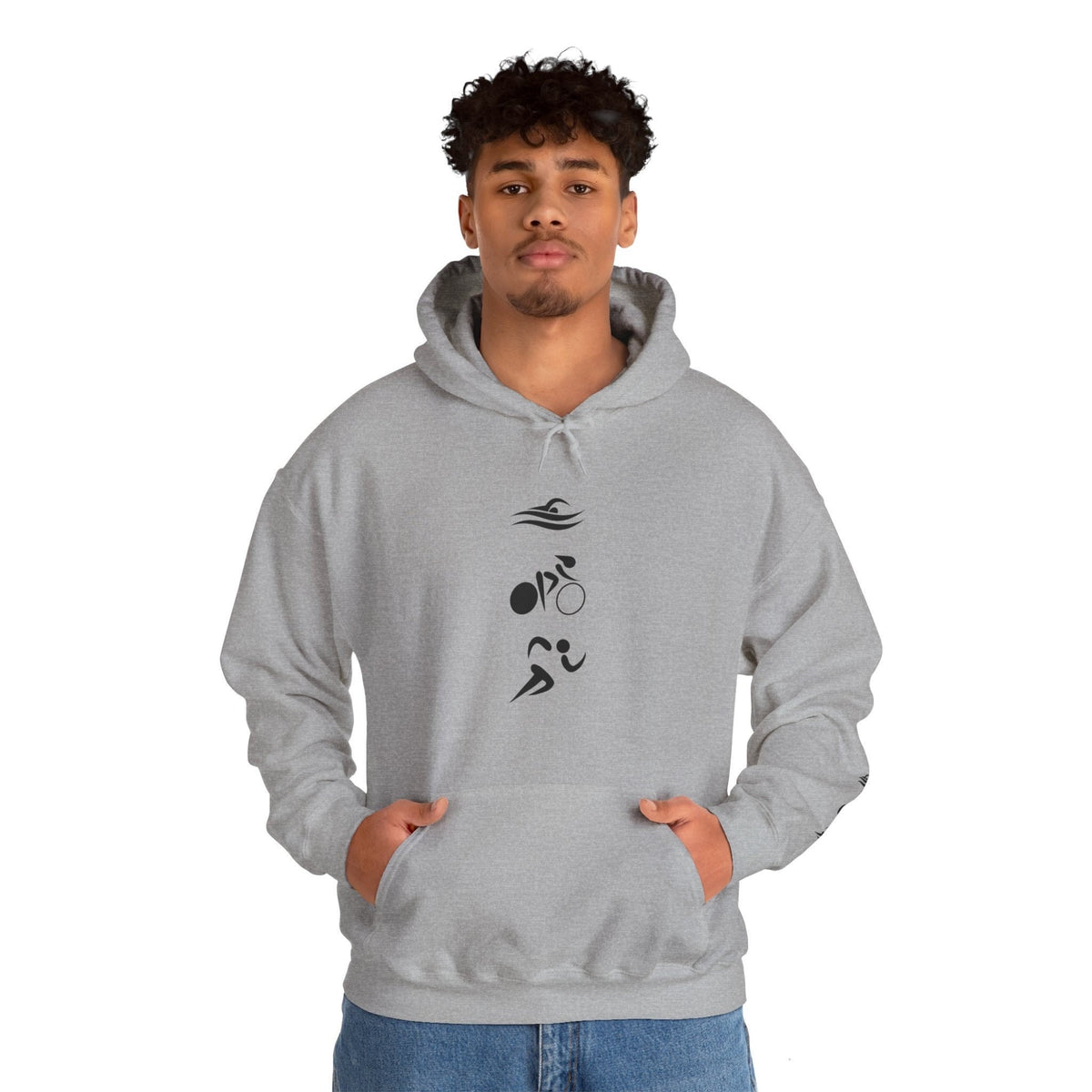 Triathlon Inspired Logo Style Hoodie Triathlete Lovers gift Hoodie – Bold Style · Trending Graphic Apparel