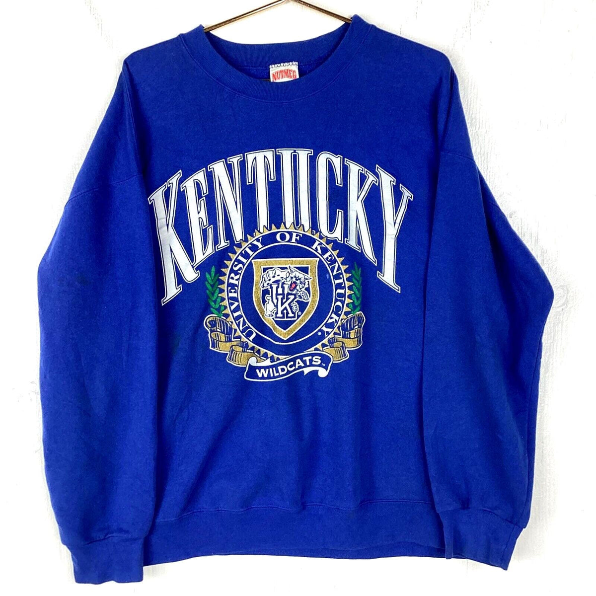 Vintage Kentucky Wildcats Nutmeg Crewneck Sweatshirt XL Blue Made Usa Ncaa Sweatshirt – Fan Favorite · Must-Have Style