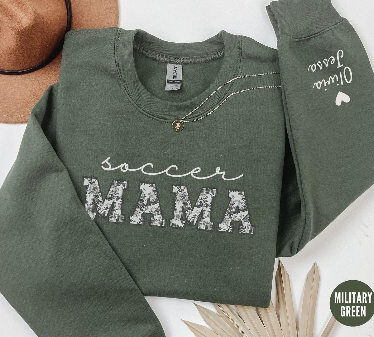 Custom Soccer Mom Sweatshirt Floral Soccer Mama Sweater Toile Soccer Mama ShirtPersonalized Game Day CrewneckSports Mom Mothers Day Gift Sweatshirt – Premium Graphic · Must-Have Style