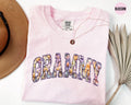 Floral Grammy Shirt Custom Grandma Mothers Day Gift Grandmother Shirts Nana Tee Grandma Tshirt Mommy Shirt Mimi Shirt Graphic Tee – Cozy Vibes · Great Gift For Fans
