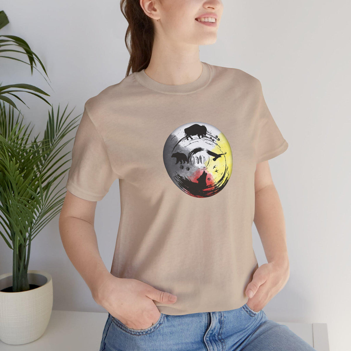 Four Directions Native T Shirt Animal Lover Tee Nature Lovers Shirt Gift Graphic Tee – Premium Graphic · Top Pick For Any Outfit