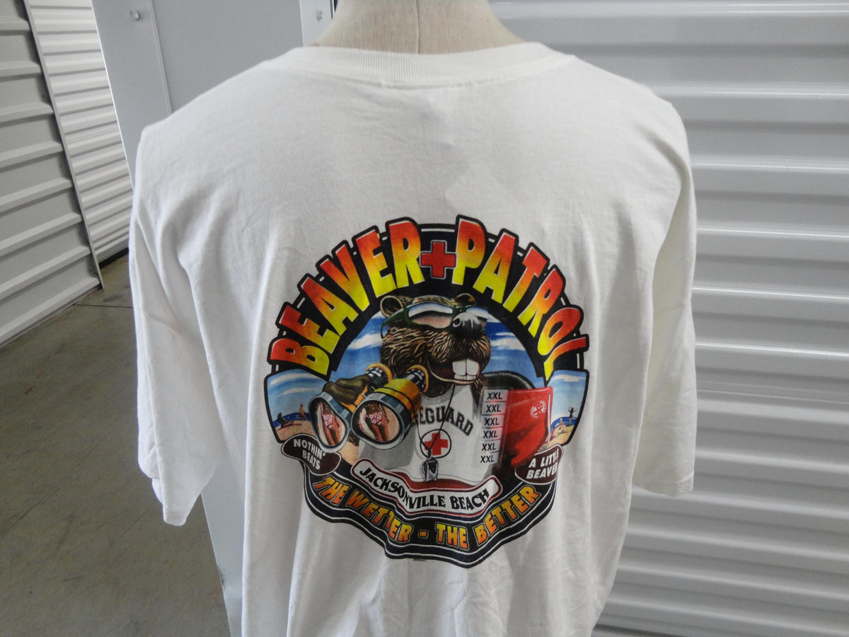 Vintage Beaver Patrol Lifeguard Jacksonville Beach T Shirt 2XL Graphic Tee – Everyday Comfort · Trending Graphic Apparel