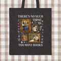 There39s No Such Thing As Too Many Books Art History Tote Bag Famous Paintings of Women Reading Boho Pressed Flowers Book Lover Gift Tote Bag – Aesthetic Look · Top Pick For Any Outfit