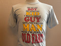 Vintage 80s Good Boy To Old Fart Funny Man Tshirt M Graphic Tee – Soft Feel · Perfect For Daily Wear