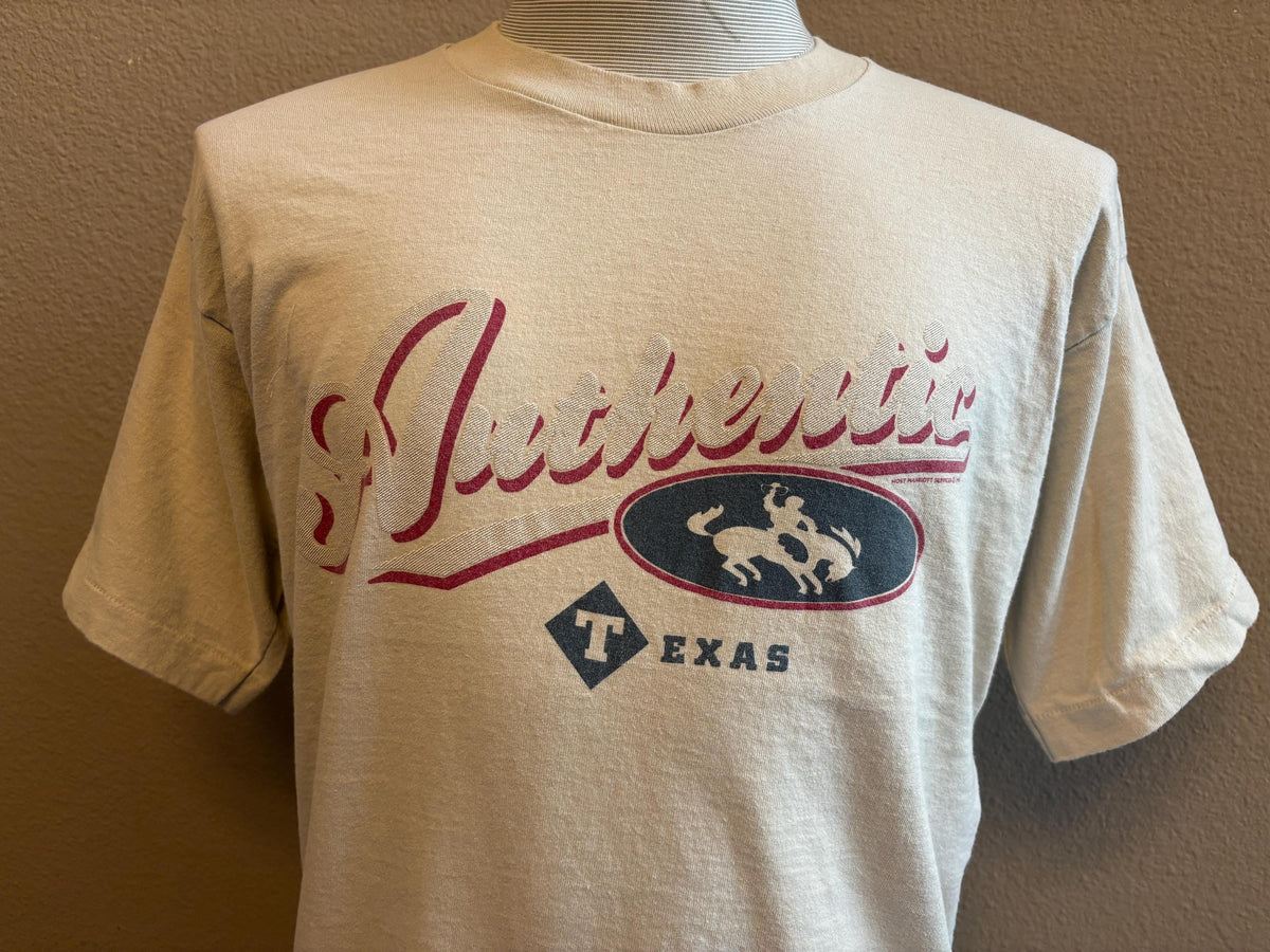 Vintage 90s Authentic Texas Cowboy Tshirt L Graphic Tee – Feel-Good Design · Perfect For Daily Wear