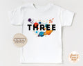 Space Astronaut Birthday Boy Shirt 3rd Birthday Rocket Astronaut Shirt for Boy 3rd Birthday Party Kids T Shirt Space Theme Third Birthday Graphic Tee – Easygoing Wear · High-Quality Print