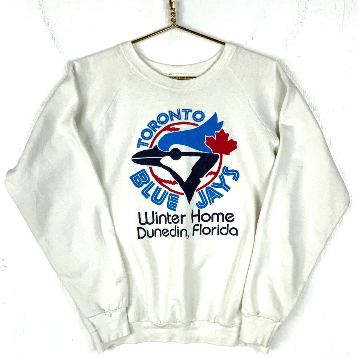 Vintage Toronto Blue Jays Winter Home Florida Sweatshirt Extra Large White 80s Sweatshirt – Premium Graphic · Trending Graphic Apparel