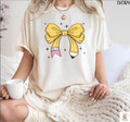 Coquette Teacher Shirt Coquette Bow Pencil Tee Trendy Back to School Shirt Teacher Appreciation Gift Elementary Teacher Graphic Tee – Warm & Stylish · Perfect For Daily Wear