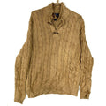 Vintage Polo By Ralph Lauren Cable Knit Sweater Large Brown Henley Graphic Tee – Easygoing Wear · Top Pick For Any Outfit