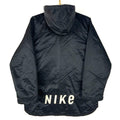Vintage Nike Jacket Women39s XL Black Full Zip Hooded Puffer Swoosh Spell Out 90s Graphic Tee – Aesthetic Look · Must-Have Style