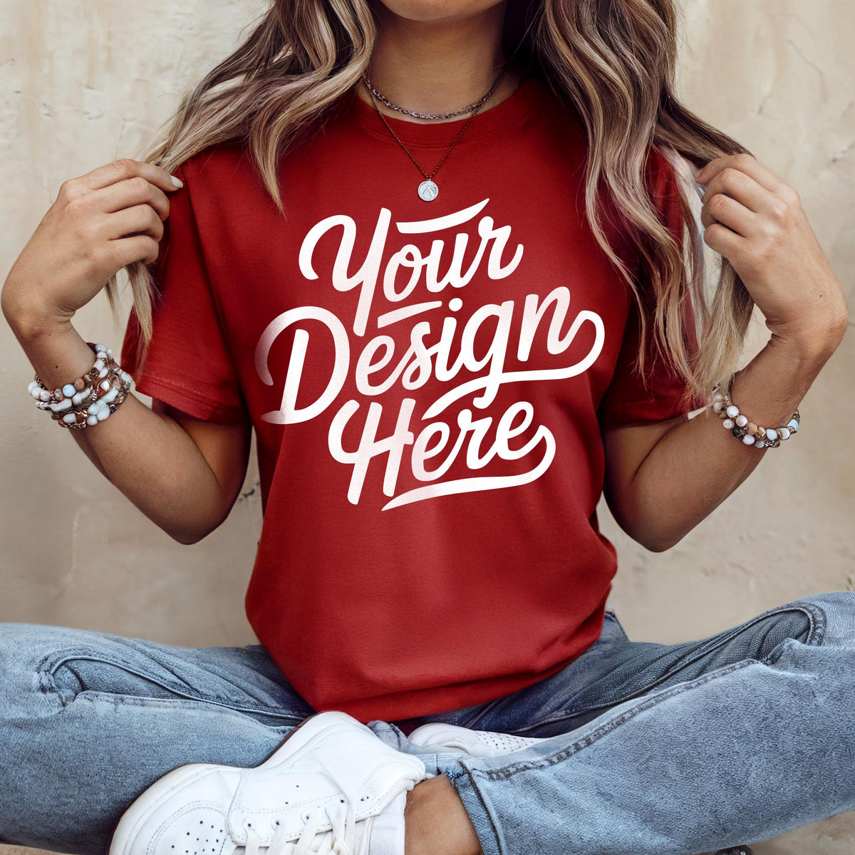 Bella Canvas 3001 Red Shirt Mockup T shirt Mockup 3001 Bella Canvas Red Shirt Model Mockup TShirt Mockup Bella Canvas Red T Shirt Mockup Graphic Tee – Aesthetic Look · Top Pick For Any Outfit