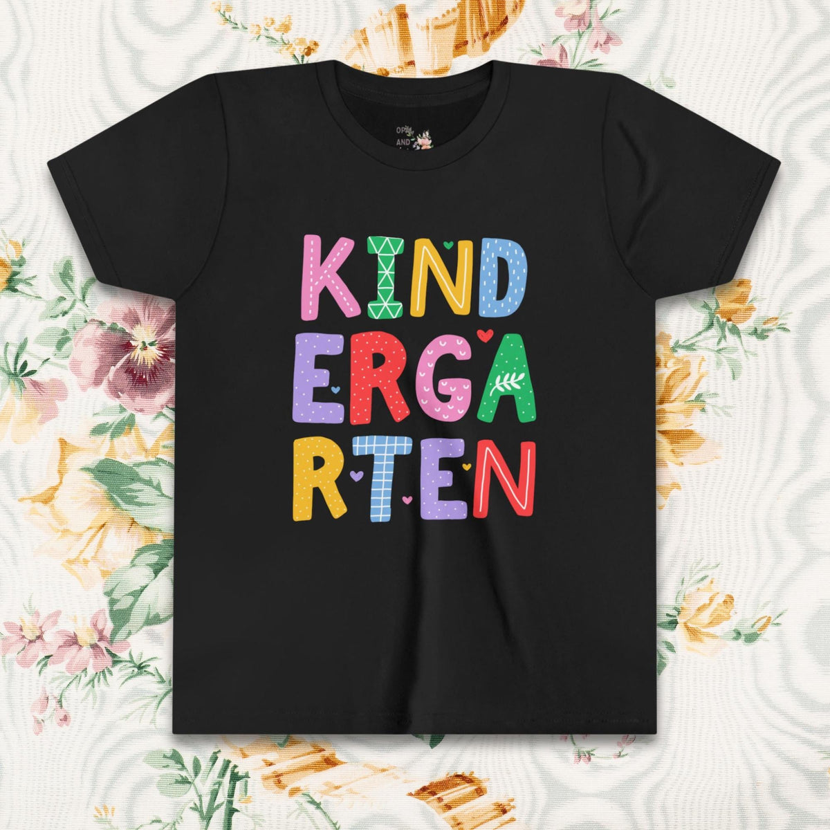 Kindergarten Student Tee Shirt for Back to School Elementary Education Student Gift Colorful 90s Aesthetic Preschool Graduation Gift Graphic Tee – Everyday Comfort · Perfect For Daily Wear