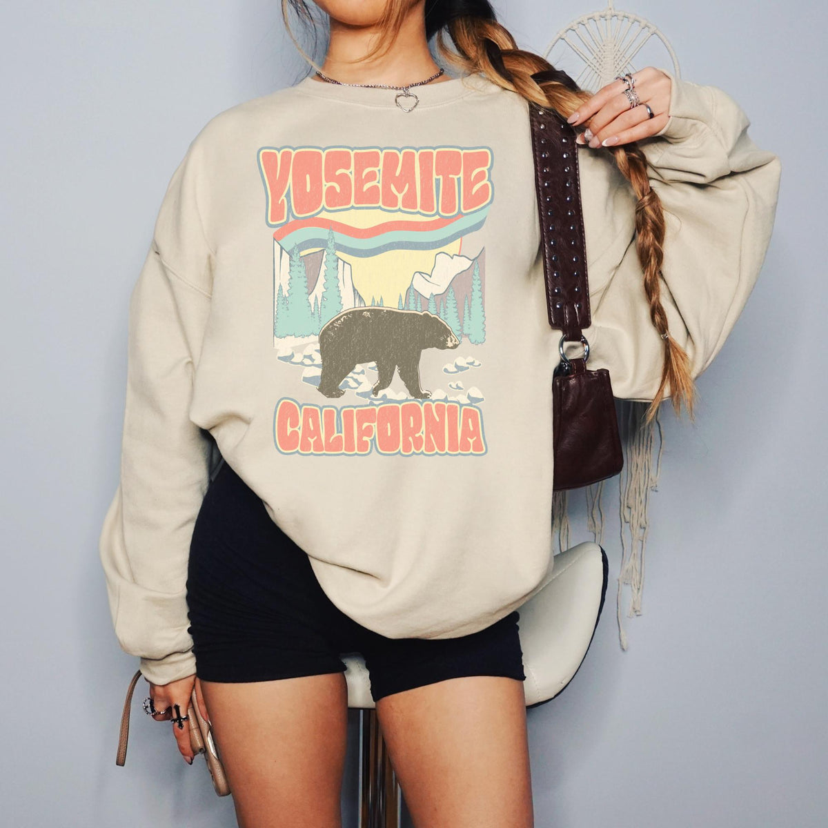 Yosemite National Park Sweatshirt Yosemite Shirt Yosemite Sweater National Parks Sweatshirt Hiking Sweatshirt Sweatshirt – Cozy Vibes · Top Pick For Any Outfit