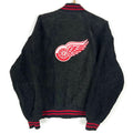 Vintage Detroit Red Wings Jacket Large Black Full Zip Suede Bomber Nhl Graphic Tee – Feel-Good Design · High-Quality Print
