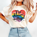 No Human is Illegal Keep The Immigrant Shirt Social Justice Shirt Racial Equality Tee Anti Racist Shirt Political Tshirt Graphic Tee – Premium Graphic · High-Quality Print