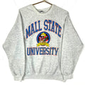 Vintage Mall State University Sweatshirt Large Gray Made In Usa 1990 Humour 90s Sweatshirt – Warm & Stylish · Top Pick For Any Outfit