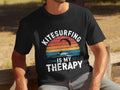 Kitesurfing is My Therapy TShirt Funny Therapy Mens Tee Kitesurf Tee Beach Lover Shirt Surfing Therapy Shirt Gift for Surfer Graphic Tee – Soft Feel · Top Pick For Any Outfit