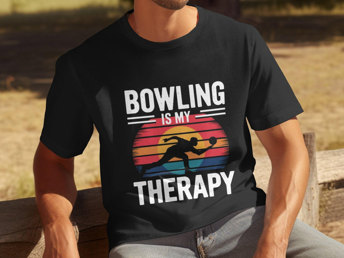 Funny Bowling Therapy T Shirt Bowling Is My Therapy Mens Humorous T Shirt Unique Gift for Bowlers Retro Style Tee Bowling Lover Gift Graphic Tee – Warm & Stylish · Must-Have Style