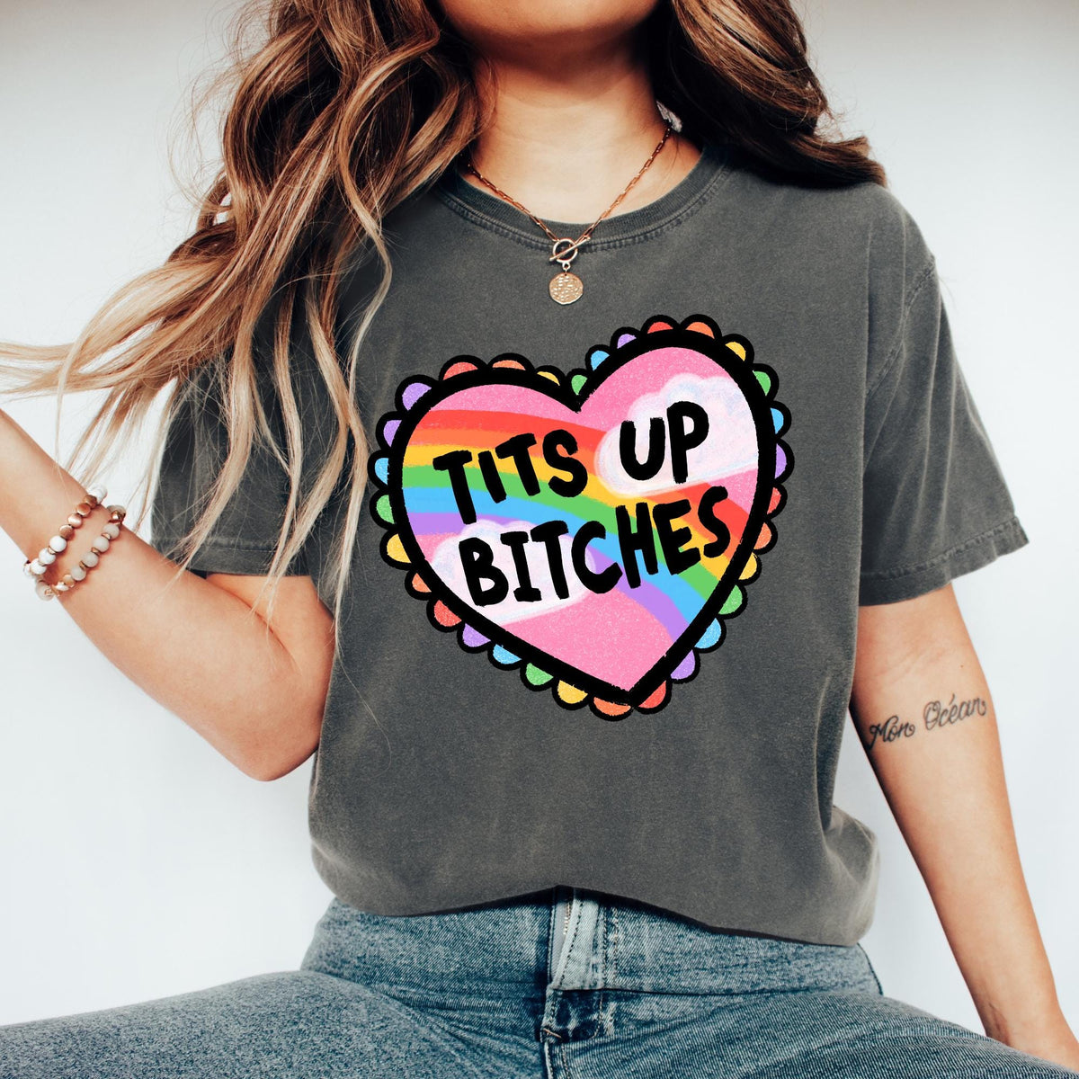 Tits Up Shirt Funny Motivational Shirt Female Empowerment Shirt Breast Cancer Survivor Shirt Sarcastic Female Shirt Graphic Tee – Fan Favorite · Trending Graphic Apparel